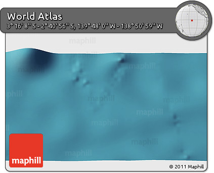 Satellite 3D Map of the Area around 2° 58' 32" S, 139° 19' 29" W