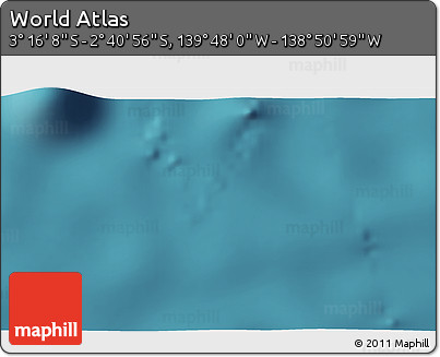 Satellite 3D Map of the Area around 2° 58' 32" S, 139° 19' 29" W