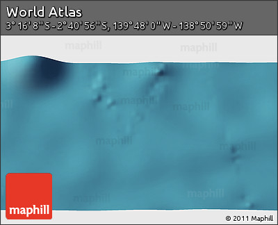 Satellite 3D Map of the Area around 2° 58' 32" S, 139° 19' 29" W