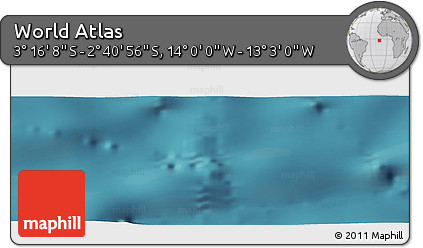 Satellite Panoramic Map of the Area around 2° 58' 32" S, 13° 31' 30" W