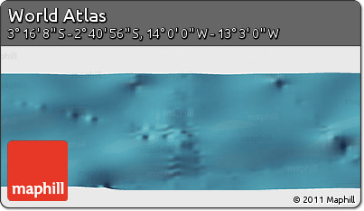 Satellite Panoramic Map of the Area around 2° 58' 32" S, 13° 31' 30" W