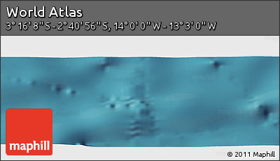 Satellite Panoramic Map of the Area around 2° 58' 32" S, 13° 31' 30" W