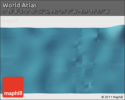 Satellite 3D Map of the Area around 2° 58' 32" S, 140° 10' 30" W