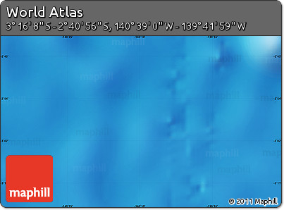 Physical Map of the Area around 2° 58' 32" S, 140° 10' 30" W