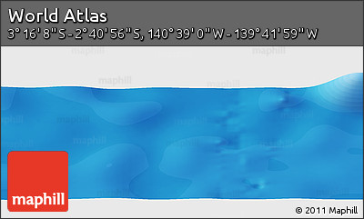 Political Panoramic Map of the Area around 2° 58' 32" S, 140° 10' 30" W
