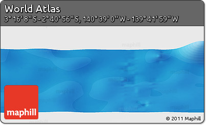 Political Panoramic Map of the Area around 2° 58' 32" S, 140° 10' 30" W