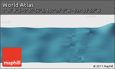 Satellite Panoramic Map of the Area around 2° 58' 32" S, 140° 10' 30" W
