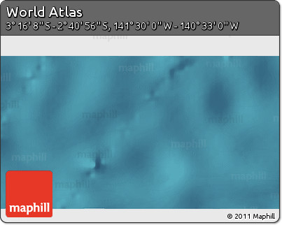 Satellite 3D Map of the Area around 2° 58' 32" S, 141° 1' 30" W