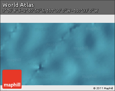 Satellite 3D Map of the Area around 2° 58' 32" S, 141° 1' 30" W