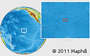 Physical Location Map of the area around 2° 58' 32" S, 141° 1' 30" W