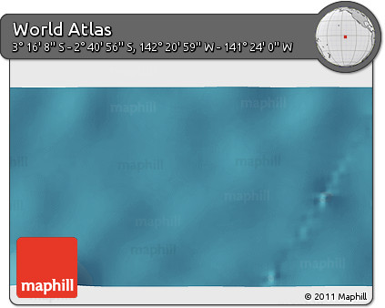 Satellite 3D Map of the Area around 2° 58' 32" S, 141° 52' 30" W