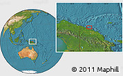 Satellite Location Map of the area around 2° 58' 32" S, 142° 52' 30" E
