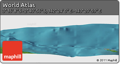 Satellite Panoramic Map of the Area around 2° 58' 32" S, 142° 52' 30" E