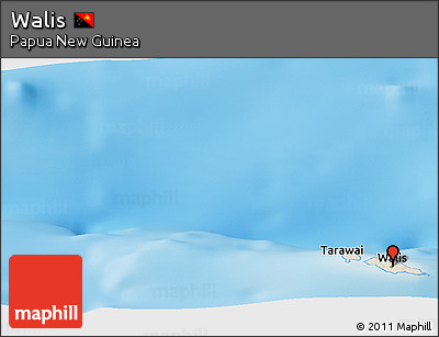 Shaded Relief Panoramic Map of Walis
