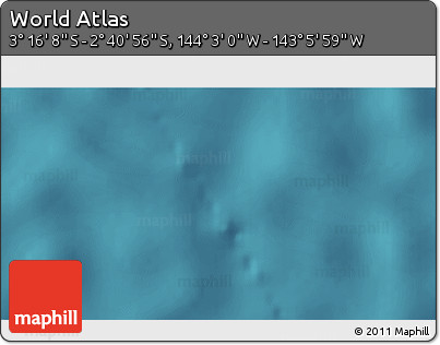 Satellite 3D Map of the Area around 2° 58' 32" S, 143° 34' 29" W