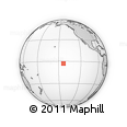 Outline Map of the Area around 2° 58' 32" S, 143° 34' 29" W, rectangular outline