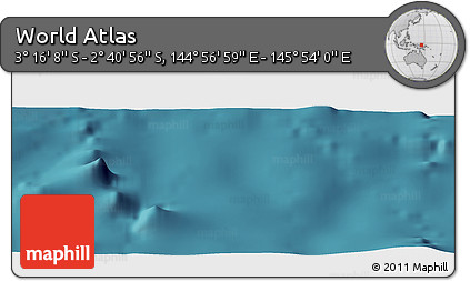 Satellite Panoramic Map of the Area around 2° 58' 32" S, 145° 25' 30" E