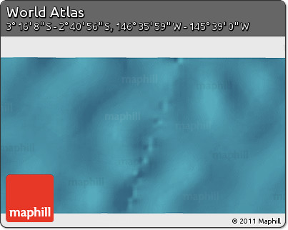 Satellite 3D Map of the Area around 2° 58' 32" S, 146° 7' 30" W