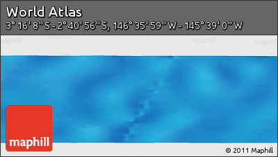 Physical Panoramic Map of the Area around 2° 58' 32" S, 146° 7' 30" W