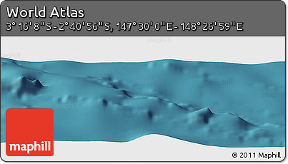 Satellite Panoramic Map of the Area around 2° 58' 32" S, 147° 58' 29" E