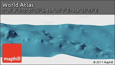 Satellite Panoramic Map of the Area around 2° 58' 32" S, 147° 58' 29" E