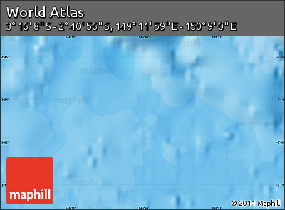 Political Map of the Area around 2° 58' 32" S, 149° 40' 30" E