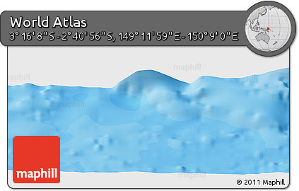 Political Panoramic Map of the Area around 2° 58' 32" S, 149° 40' 30" E