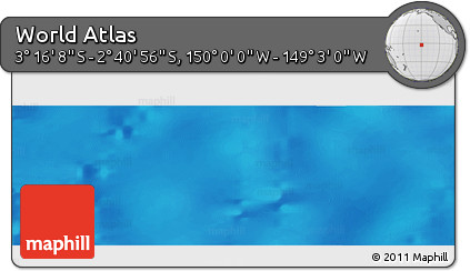 Physical Panoramic Map of the Area around 2° 58' 32" S, 149° 31' 30" W
