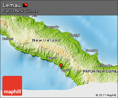 Physical 3D Map of Lemau