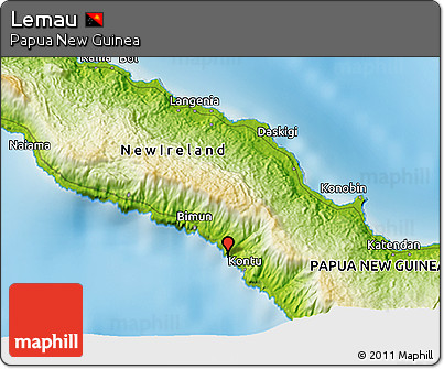 Physical 3D Map of Lemau