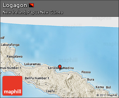 Shaded Relief 3D Map of Logagon