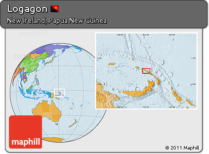 Political Location Map of Logagon