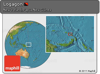 Satellite Location Map of Logagon