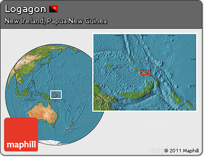 Satellite Location Map of Logagon