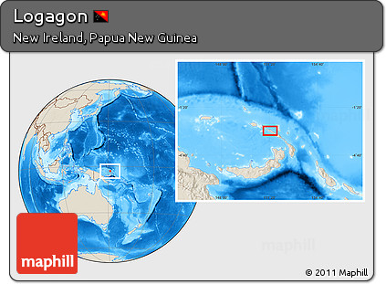 Shaded Relief Location Map of Logagon