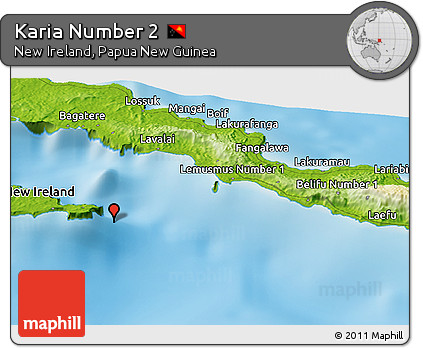 Physical Panoramic Map of Karia Number 2