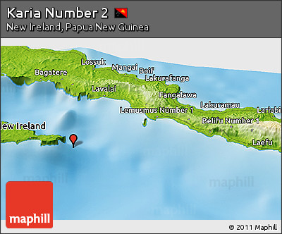 Physical Panoramic Map of Karia Number 2