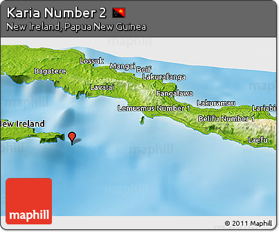 Physical Panoramic Map of Karia Number 2