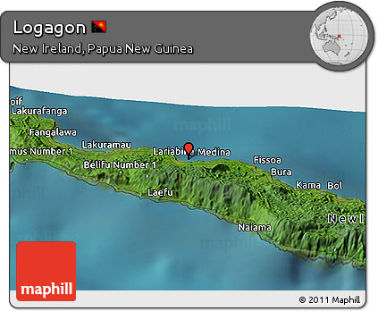 Satellite Panoramic Map of Logagon