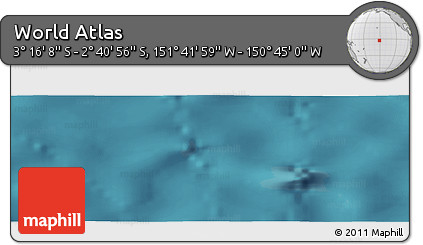 Satellite Panoramic Map of the Area around 2° 58' 32" S, 151° 13' 29" W