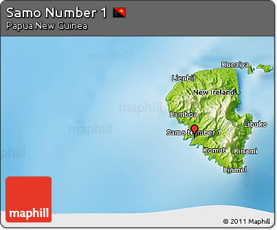 Physical 3D Map of Samo Number 1