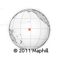 Outline Map of the Area around 2° 58' 32" S, 153° 46' 30" W, rectangular outline