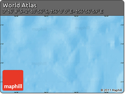 Physical Map of the Area around 2° 58' 32" S, 156° 28' 29" E