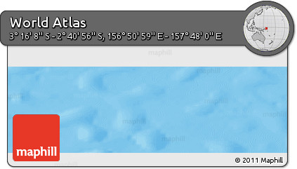 Political Panoramic Map of the Area around 2° 58' 32" S, 157° 19' 29" E