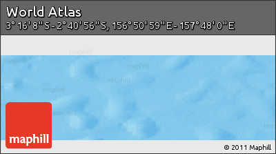 Political Panoramic Map of the Area around 2° 58' 32" S, 157° 19' 29" E