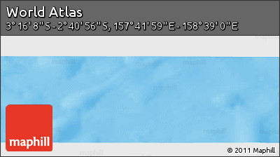 Political Panoramic Map of the Area around 2° 58' 32" S, 158° 10' 30" E