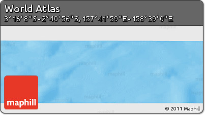 Political Panoramic Map of the Area around 2° 58' 32" S, 158° 10' 30" E