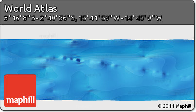 Political Panoramic Map of the Area around 2° 58' 32" S, 15° 13' 29" W