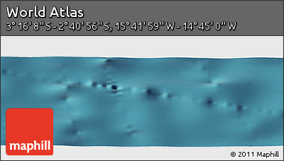 Satellite Panoramic Map of the Area around 2° 58' 32" S, 15° 13' 29" W
