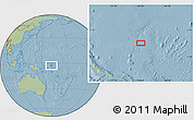 Savanna Style Location Map of the area around 2° 58' 32" S, 160° 43' 29" E, hill shading
